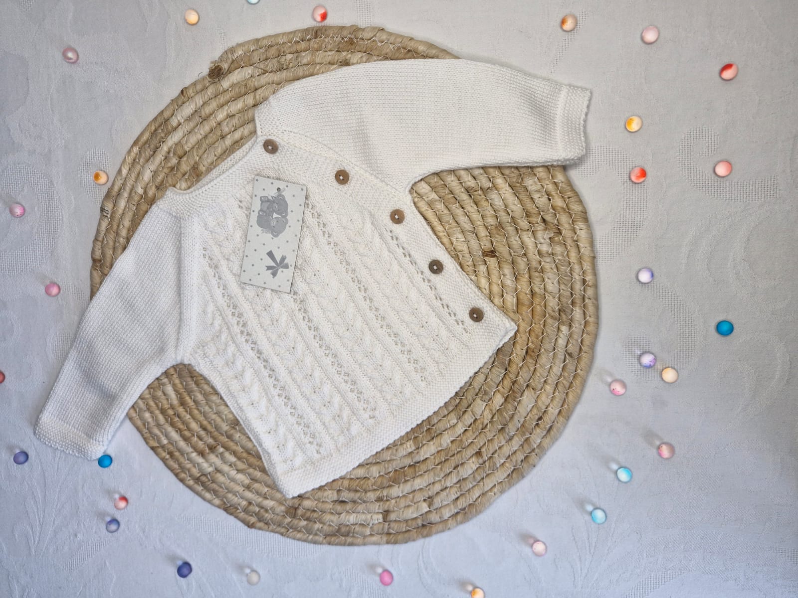 Ensemble bébé tricoté 3 pièces